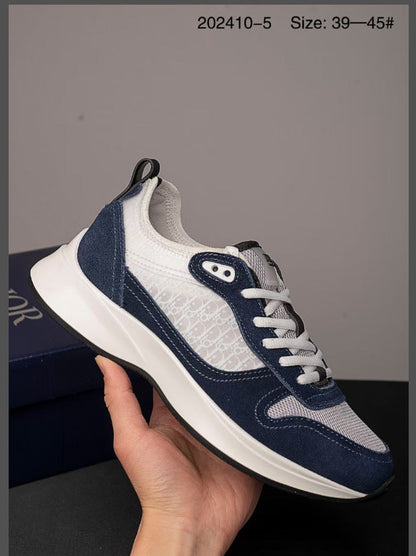 Cross-Border European Station B25 Printed Letter Cd Patchwork Low-Top Breathable Lace-Up Trendy Casual Shoes Trendy Men's Shoes Alsy store