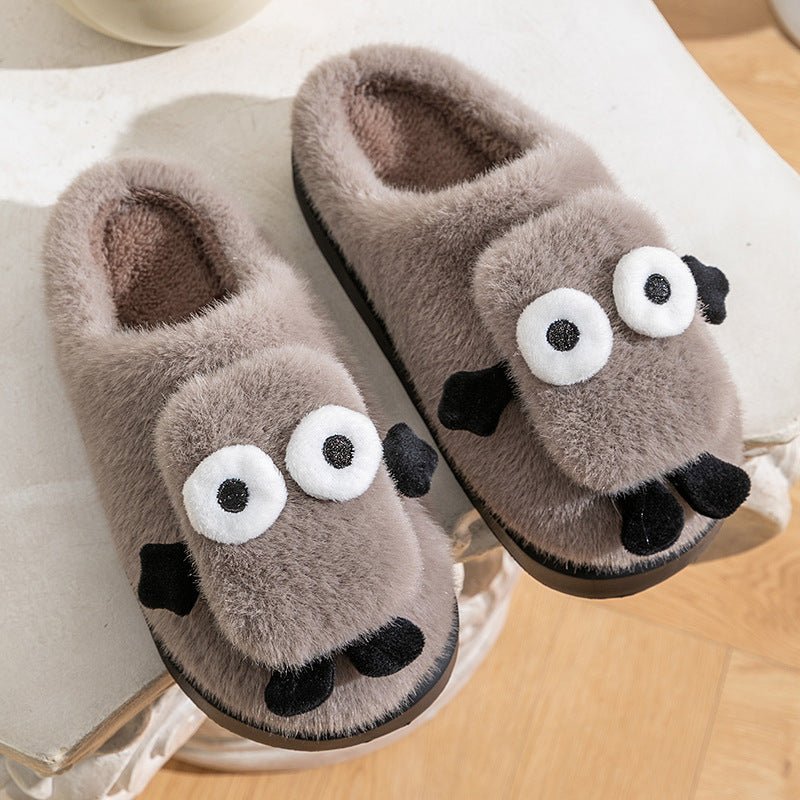 Briquette Couple Household Thermal Cotton Slippers - Alsy store