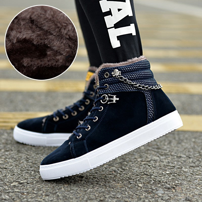 Casual Fashion Sneakers Men's Fleece-lined Sneakers