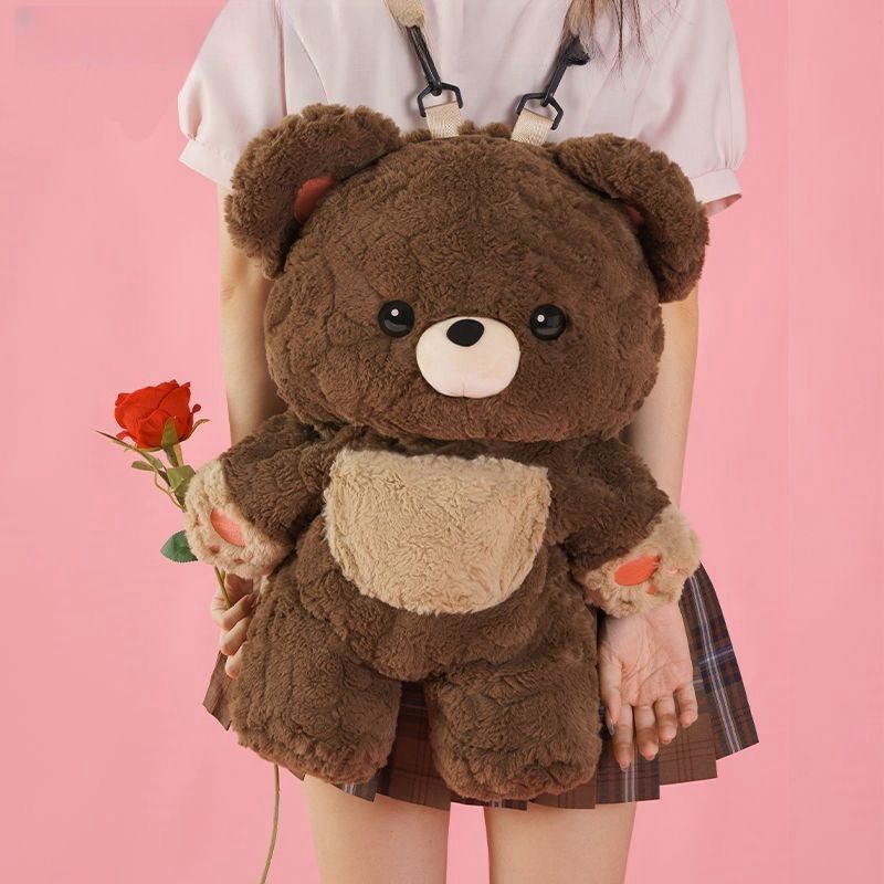 Love Bear Cute Plush Bag Backpack - Alsy store