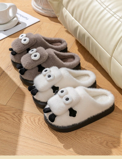 Briquette Couple Household Thermal Cotton Slippers - Alsy store