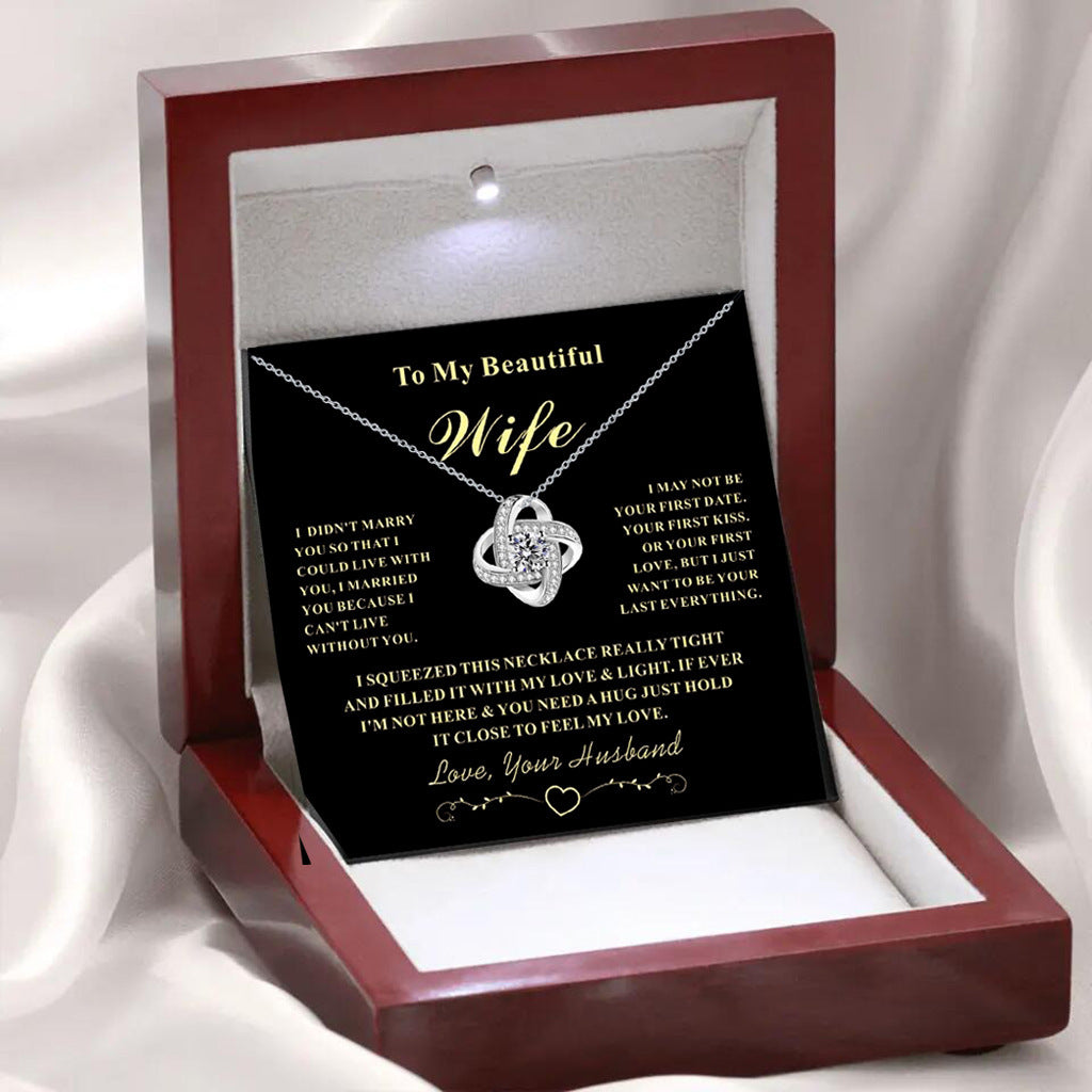 Full Diamond Silver Pendant Necklace Eternal Star Gift For Wife Holiday Gift - Alsy store