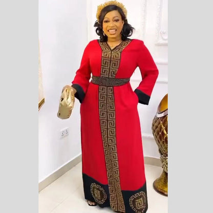 African Ethnic Style Women's Clothing Dress Robe - Alsy store