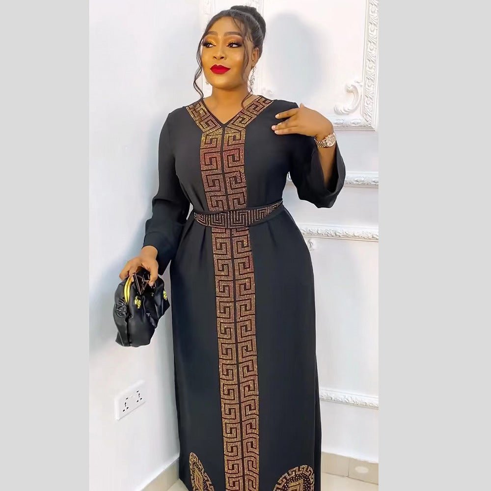 African Ethnic Style Women's Clothing Dress Robe - Alsy store