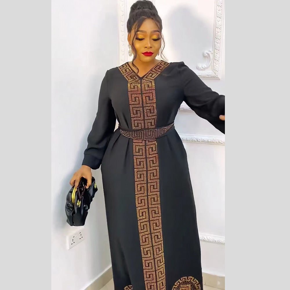 African Ethnic Style Women's Clothing Dress Robe - Alsy store