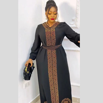 African Ethnic Style Women's Clothing Dress Robe - Alsy store