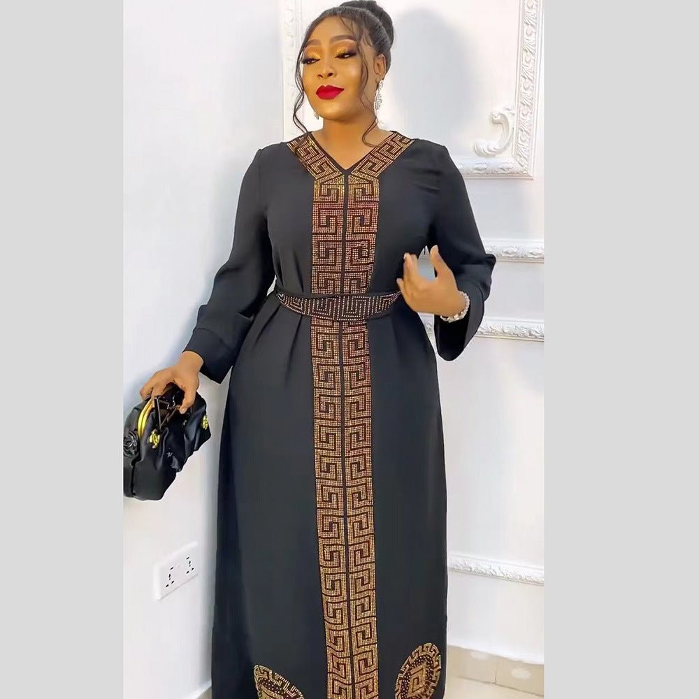 African Ethnic Style Women's Clothing Dress Robe - Alsy store