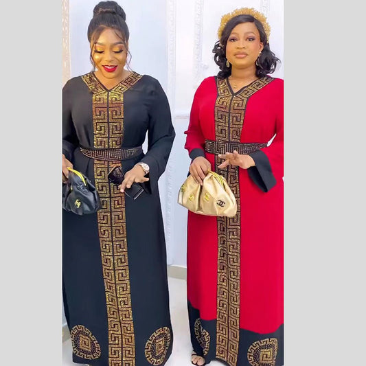 African Ethnic Style Women's Clothing Dress Robe - Alsy store