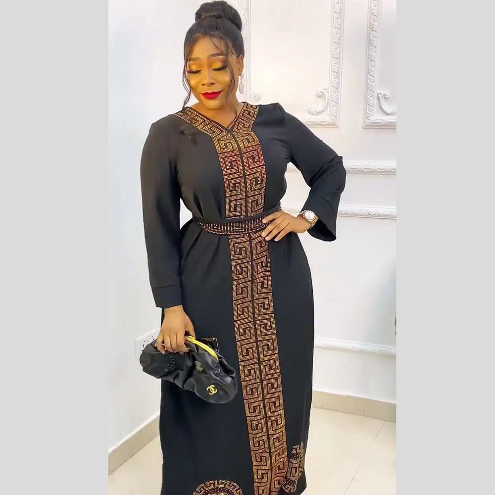 African Ethnic Style Women's Clothing Dress Robe - Alsy store