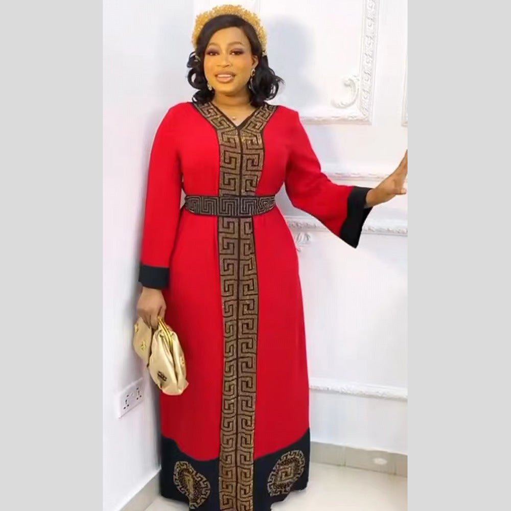 African Ethnic Style Women's Clothing Dress Robe - Alsy store