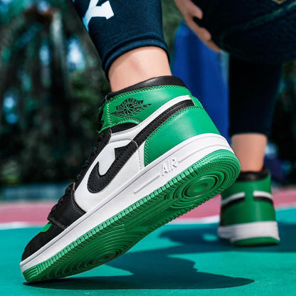 AJ Spring Couple Genuine aj1 Black and White Panda Putian Shoes High - top Air Force One Men's Shoes Basketball Sports Board Shoes0 - Alsy store