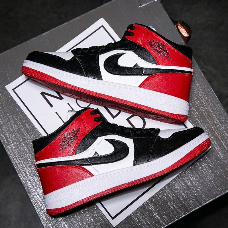 AJ Spring Couple Genuine aj1 Black and White Panda Putian Shoes High - top Air Force One Men's Shoes Basketball Sports Board Shoes0 - Alsy store