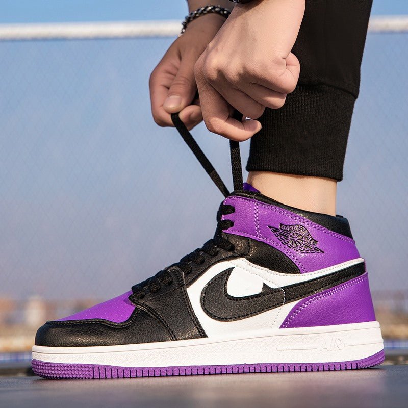 AJ Spring Couple Genuine aj1 Black and White Panda Putian Shoes High - top Air Force One Men's Shoes Basketball Sports Board Shoes0 - Alsy store