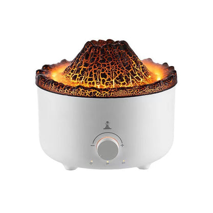 Mute Of New Small Simulated Flame Volcano Humidifier