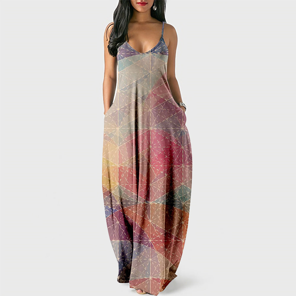 Digital Printing Temperament Street Dress - Alsy store