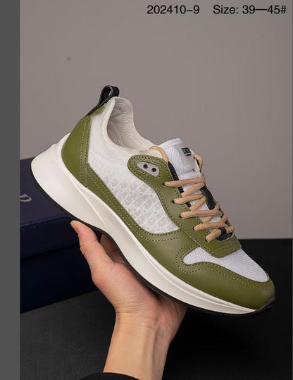 Cross - Border European Station B25 Printed Letter Cd Patchwork Low - Top Breathable Lace - Up Trendy Casual Shoes Trendy Men's Shoes - Alsy store