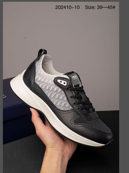 Cross - Border European Station B25 Printed Letter Cd Patchwork Low - Top Breathable Lace - Up Trendy Casual Shoes Trendy Men's Shoes - Alsy store