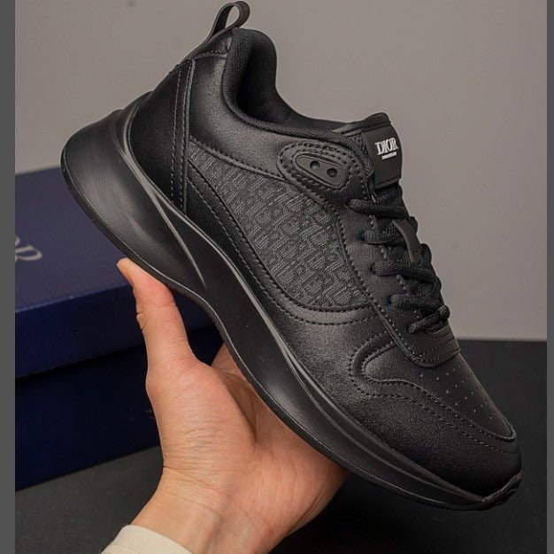 Cross - Border European Station B25 Printed Letter Cd Patchwork Low - Top Breathable Lace - Up Trendy Casual Shoes Trendy Men's Shoes - Alsy store