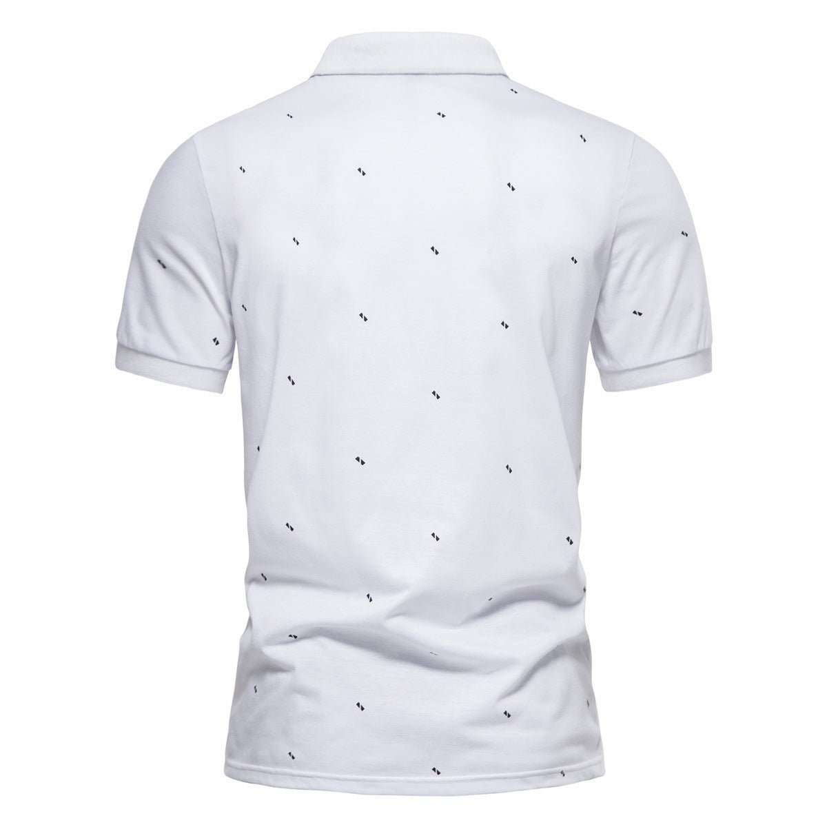 Men's Lapel Short Sleeve T-shirt Printed Casual - Alsy store