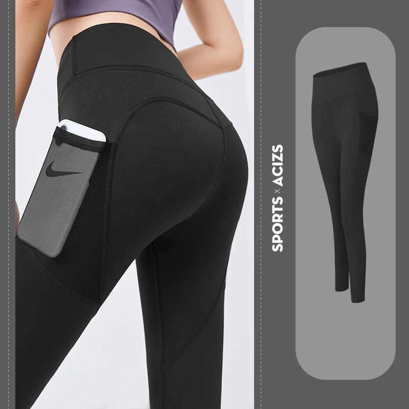 Yoga Pants Women With Pocket Leggings Sport Girl Gym Leggings Women Tummy Control Jogging Tights Female Fitness Pants - Alsy store