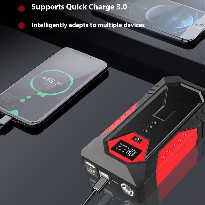 Automobile Emergency Start Power Source 12V Mobile Power Bank Large Capacity Car Battery - Alsy store