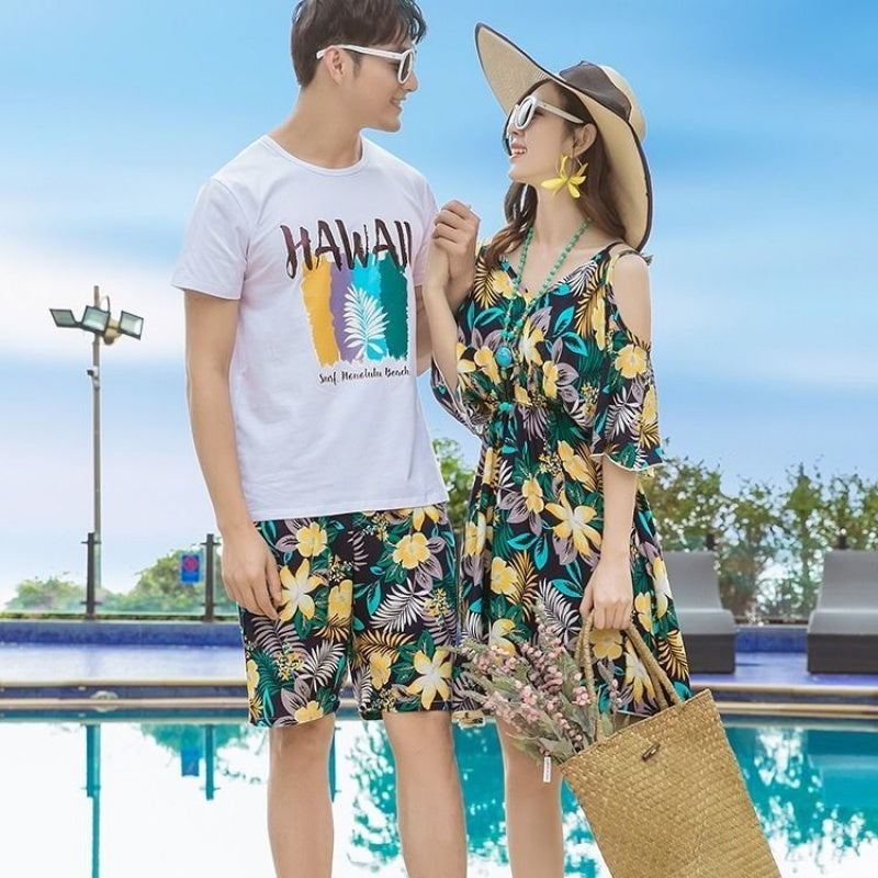 Seaside Couple Beach Suit Summer Honeymoon Vacation - Alsy store