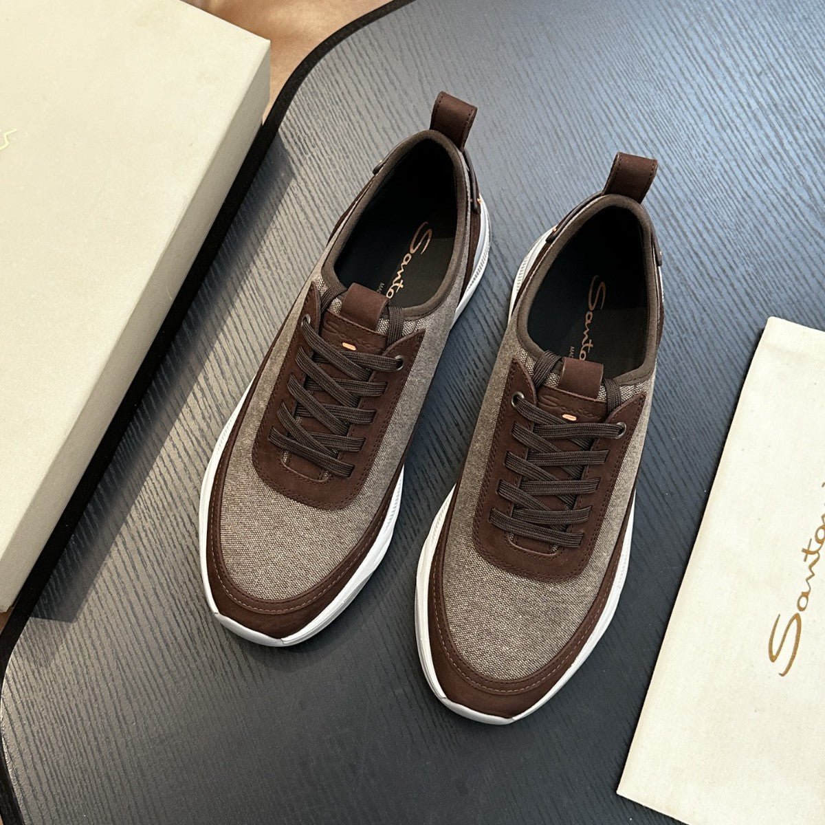 European High - End Men's Casual Sneakers 2025 Spring and Autum New Nubuck Leather Breathable Thick - Soled Height - Increasing Sports Shoes - Alsy store