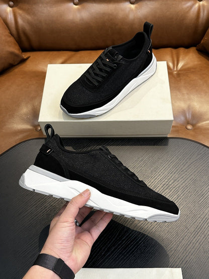 European High - End Men's Casual Sneakers 2025 Spring and Autum New Nubuck Leather Breathable Thick - Soled Height - Increasing Sports Shoes - Alsy store