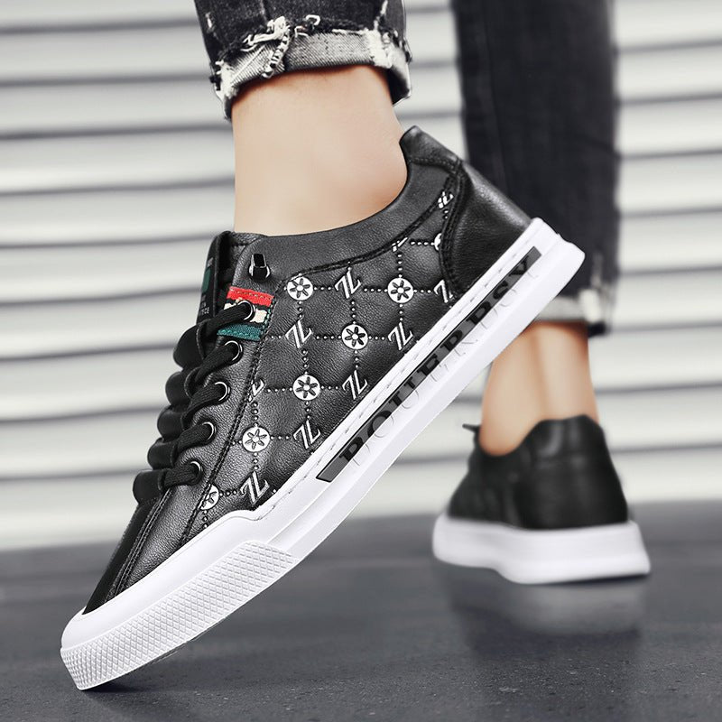 European Station Four Seasons Casual Men's Shoes Genuine Leather Trendy Youth Summer All - match Sneakers Slip - on Lazy Shoes - Alsy store