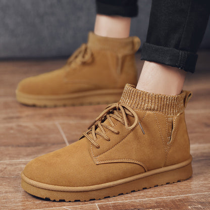 Thickened High-top Bread Men's Shoes Northeast Cotton Shoes Men - Alsy store