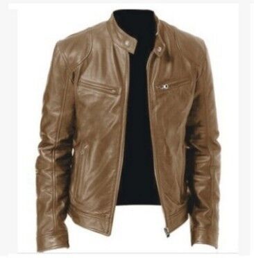 PU Leather Jacket Slim Leather Jacket