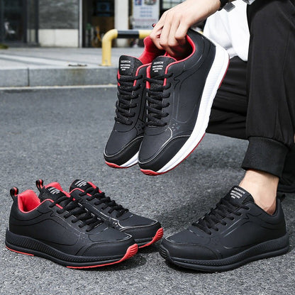 Leather Casual Men's Running Shoes - Alsy store
