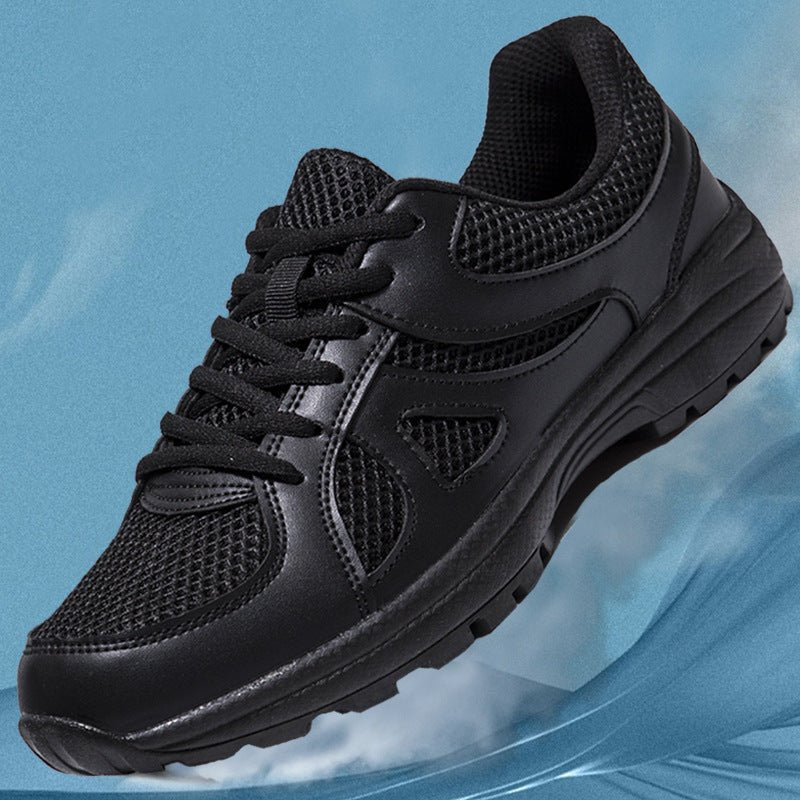 Training Shoes Men's Black Physical Training Shoes Ultra Light Breathable Outdoor Running Shoes Non - Slip Soft Bottom Security Rescue Shoes - Alsy store