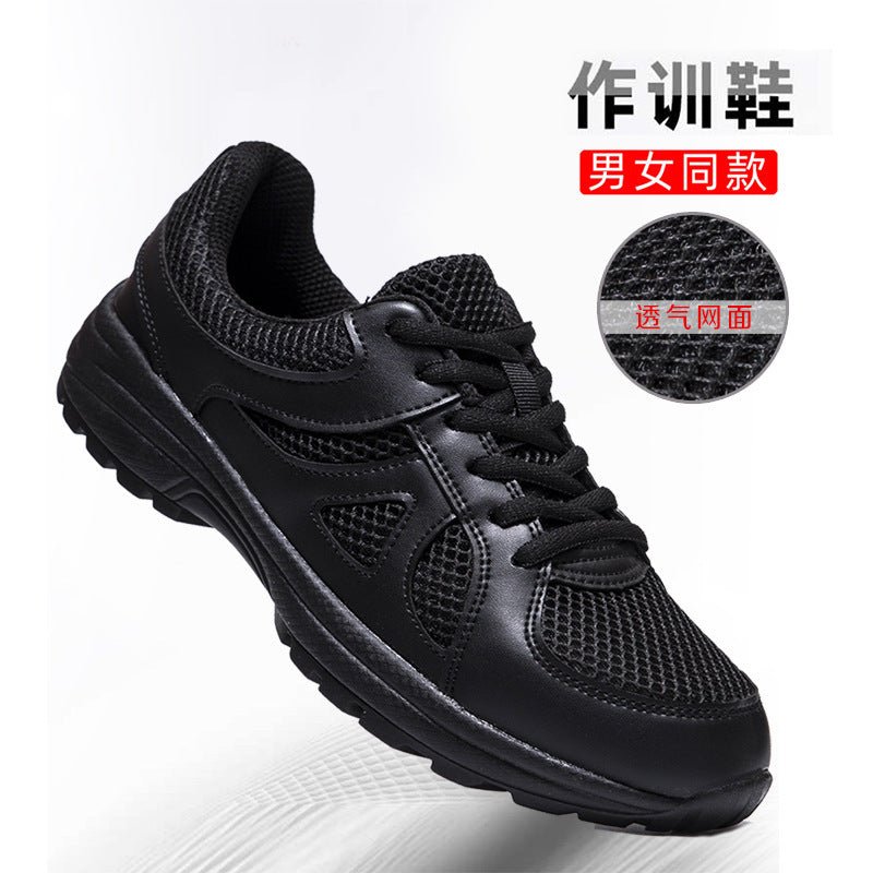 Training Shoes Men's Black Physical Training Shoes Ultra Light Breathable Outdoor Running Shoes Non - Slip Soft Bottom Security Rescue Shoes - Alsy store