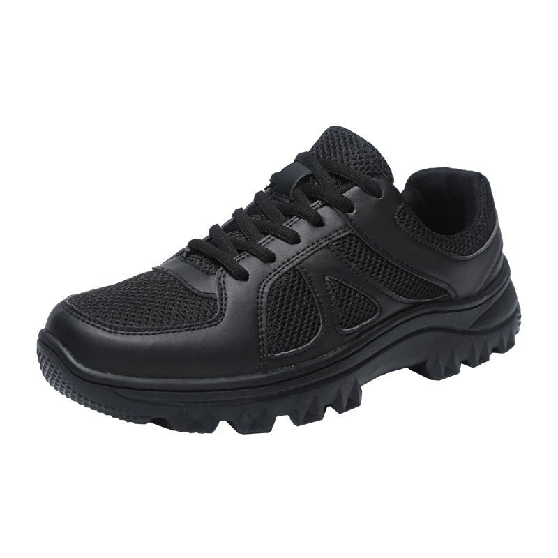 Training Shoes Men's Black Physical Training Shoes Ultra Light Breathable Outdoor Running Shoes Non - Slip Soft Bottom Security Rescue Shoes - Alsy store