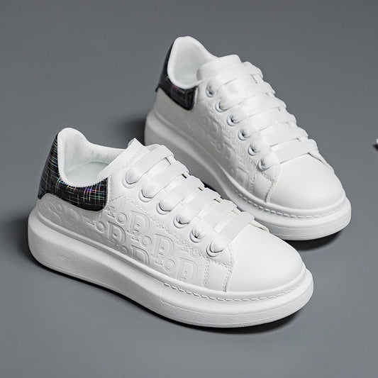 White shoes for women, Korean version Instagram for students, thick soled sports shoes for women, casual sponge cake shoes for women - Alsy store