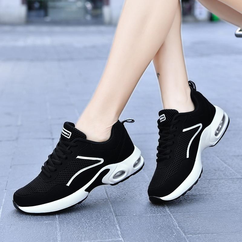 Women's Shoes Autumn and Winter Cross - border Flat Trendy Shoes 2022 New Korean - style European and American Air Cushion Casual Flying Woven Sports Shoes for Women - Alsy store